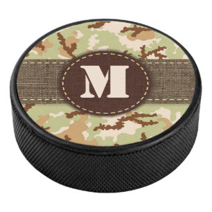 Desert Camouflage Hockey Puck