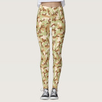 Desert camouflage leggings