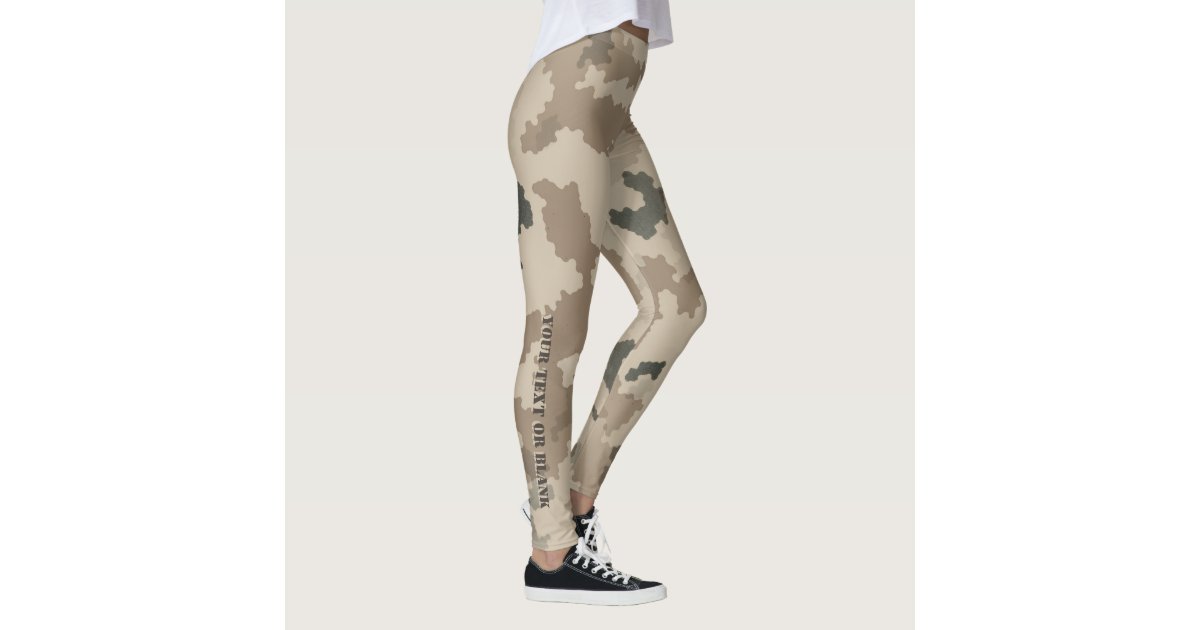 Desert Brown Camouflage Pattern Camo your Leggings