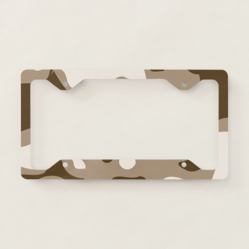 Desert Camouflage License Plate Frame