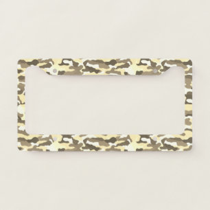 Desert Camouflage License Plate Frame