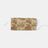 Desert Camouflage Military Pattern Adult Cloth Face Mask (Front, Folded)