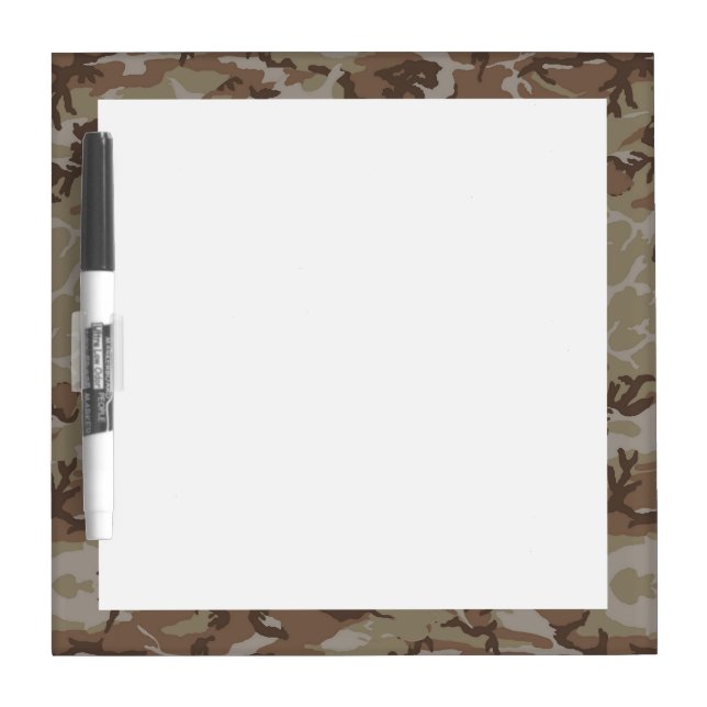 Desert Camouflage Military Pattern Dry Erase Board (Front)