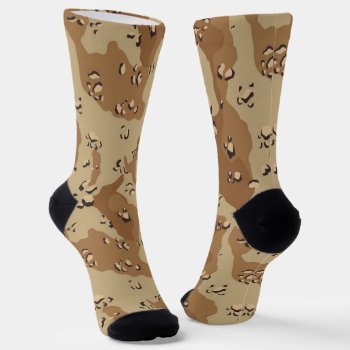 Desert Camouflage Military Pattern Socks by Camouflage4you at Zazzle