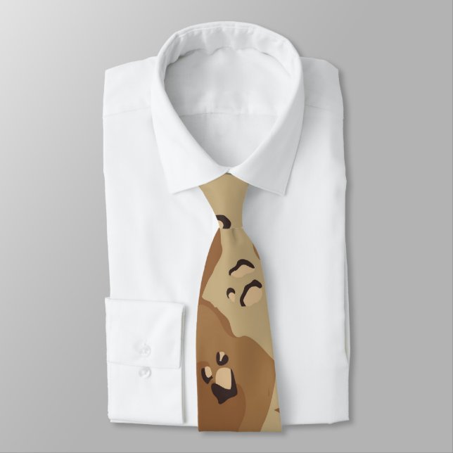 Desert Camouflage Neck Tie (Tied)