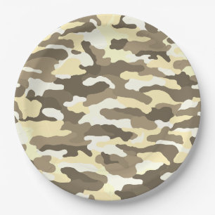 Desert Camouflage Paper Plates