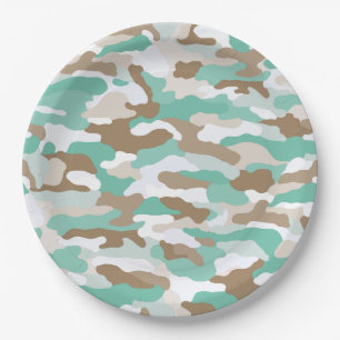 Desert Camouflage Paper Plates