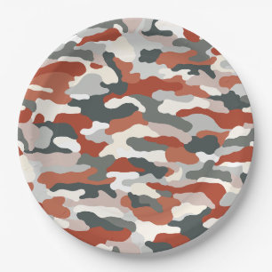 Desert Camouflage Paper Plates
