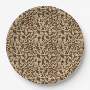 Desert Camouflage Paper Plates