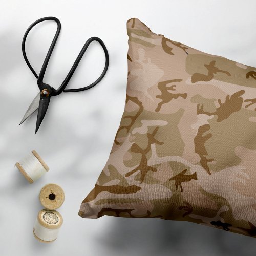 Desert Camouflage Pattern Military Pattern Army Accent Pillow