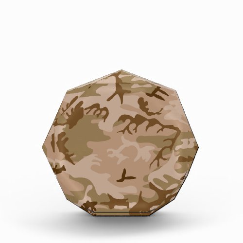 Desert Camouflage Pattern Military Pattern Army Acrylic Award