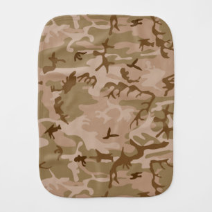 Desert Camouflage Pattern, Military Pattern, Army Baby Burp Cloth