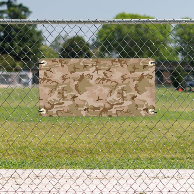 Desert Camouflage Pattern, Military Pattern, Army Banner (Insitu)