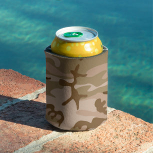 Desert Camouflage Pattern, Military Pattern, Army Can Cooler