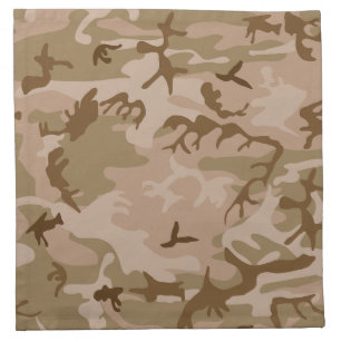 Desert Camouflage Pattern, Military Pattern, Army Cloth Napkin