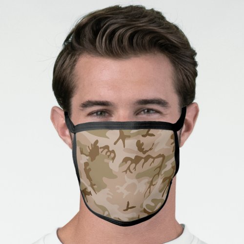 Desert Camouflage Pattern Military Pattern Army Face Mask