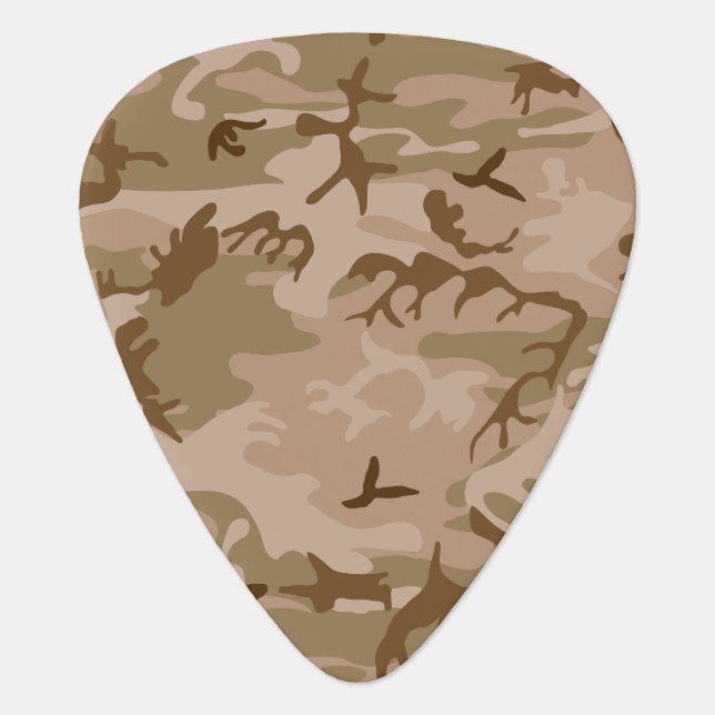 Desert Camouflage Pattern, Military Pattern, Army Guitar Pick (Front)