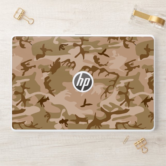 Desert Camouflage Pattern, Military Pattern, Army HP Laptop Skin (Desk)