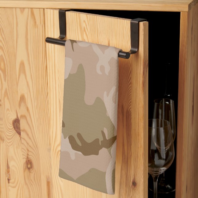 Desert Camouflage Pattern, Military Pattern, Army Kitchen Towel (Thirds Fold)