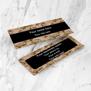 Desert Camouflage Pattern, Military Pattern, Army Mini Business Card