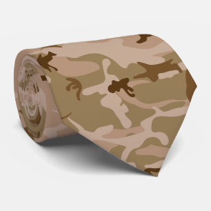Desert Camouflage Pattern, Military Pattern, Army Neck Tie