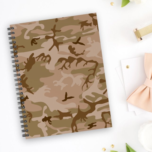 Desert Camouflage Pattern, Military Pattern, Army Notebook (Creator Uploaded)
