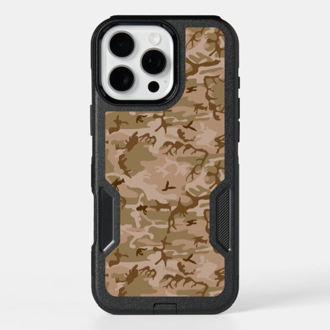 Desert Camouflage Pattern, Military Pattern, Army Otterbox iPhone Case (Back)