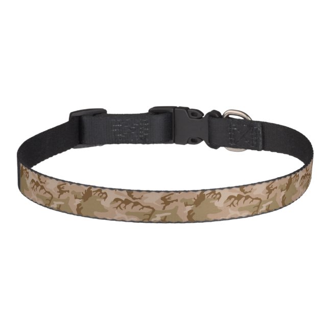 Desert Camouflage Pattern, Military Pattern, Army Pet Collar (Front)