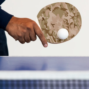 Desert Camouflage Pattern, Military Pattern, Army Ping Pong Paddle