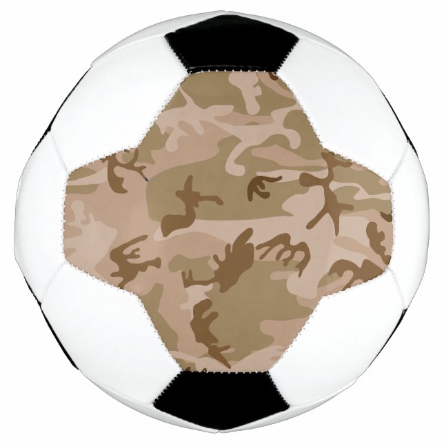 Desert Camouflage Pattern, Military Pattern, Army Soccer Ball (Front)