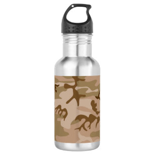Desert Camouflage Pattern, Military Pattern, Army Stainless Steel Water Bottle