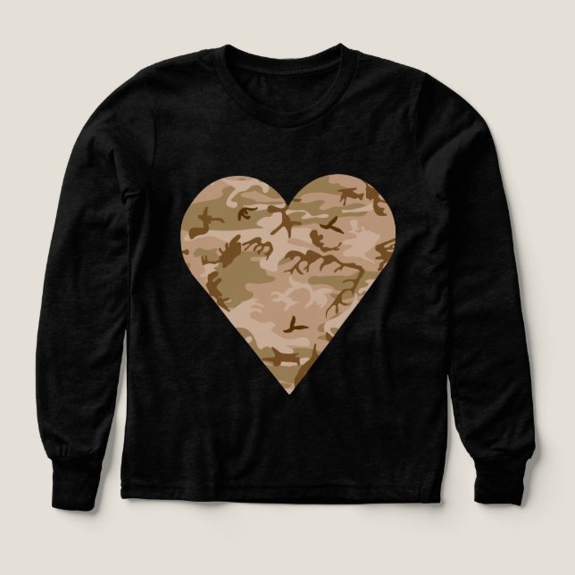 Desert Camouflage Pattern, Military Pattern, Army Tri-Blend Shirts (Design Front)