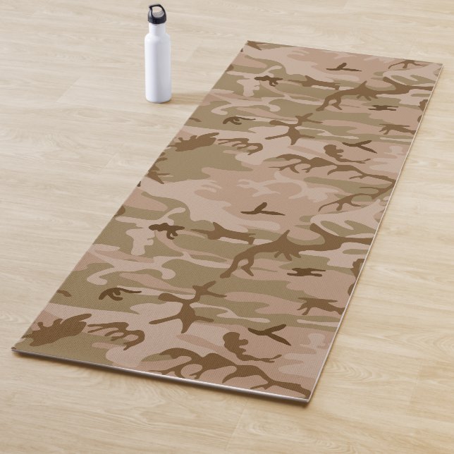 Desert Camouflage Pattern, Military Pattern, Army Yoga Mat (In Situ)