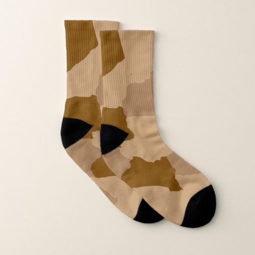 desert camouflage pattern socks