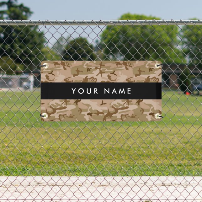 Desert Camouflage Pattern, Your name, Personalize Banner (Insitu)