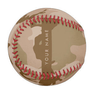 Desert Camouflage Pattern, Your name, Personalize Baseball