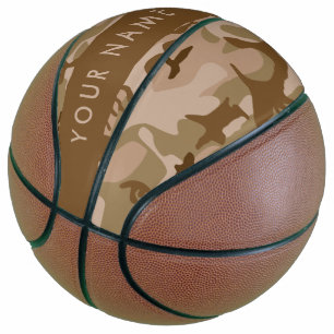 Desert Camouflage Pattern, Your name, Personalize Basketball
