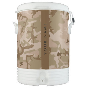 Desert Camouflage Pattern, Your name, Personalize Beverage Cooler