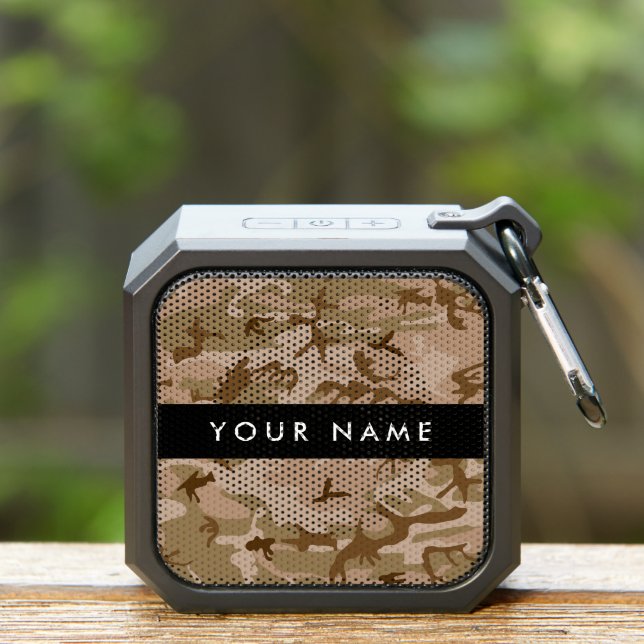 Desert Camouflage Pattern, Your name, Personalize Bluetooth Speaker (Insitu(Outdoor))