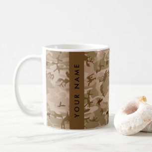 Desert Camouflage Pattern, Your name, Personalize Coffee Mug