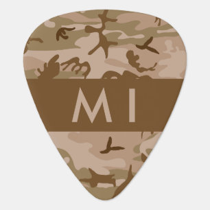 Desert Camouflage Pattern, Your name, Personalize Guitar Pick