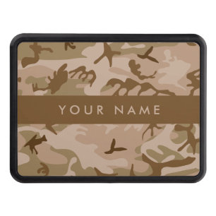 Desert Camouflage Pattern, Your name, Personalize Hitch Cover