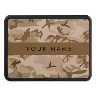 Desert Camouflage Pattern, Your name, Personalize Hitch Cover