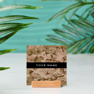 Desert Camouflage Pattern, Your name, Personalize Holder