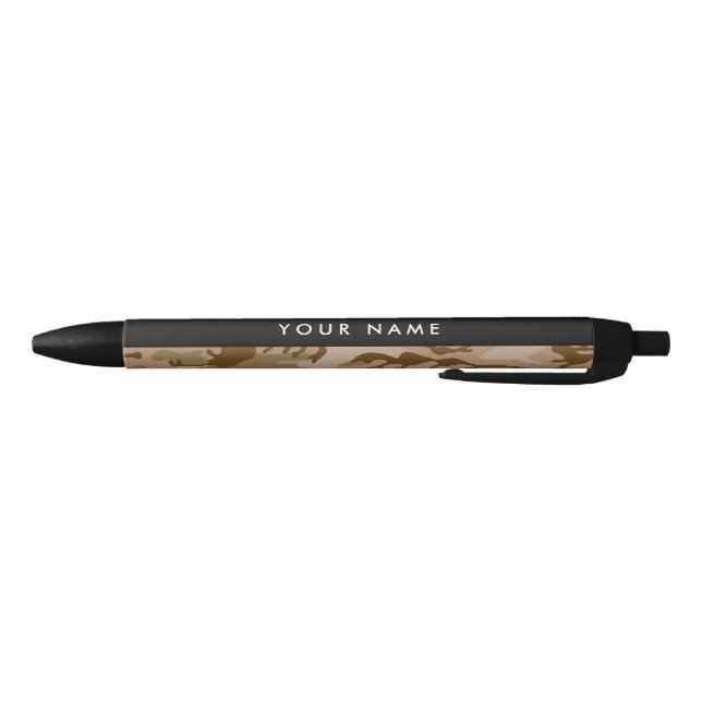 Desert Camouflage Pattern, Your name, Personalize Pen (Bottom)