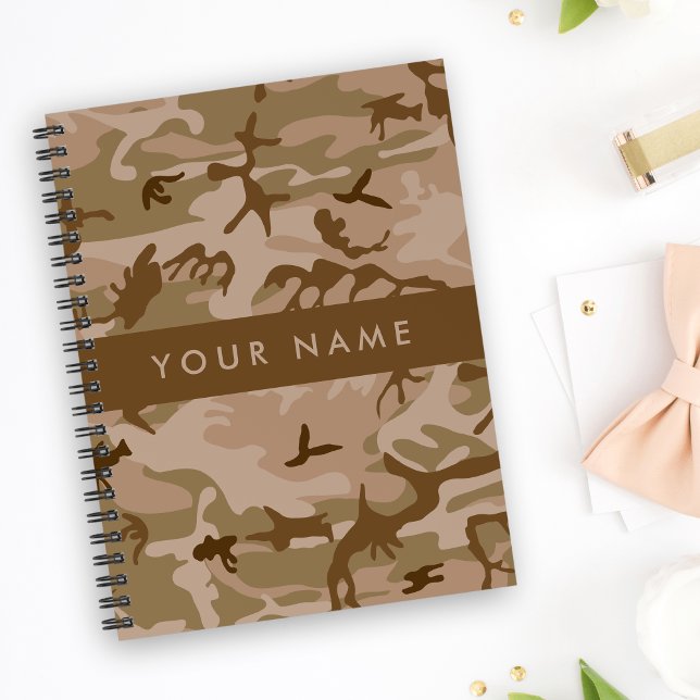 Desert Camouflage Pattern, Your name, Personalize Planner (Creator Uploaded)