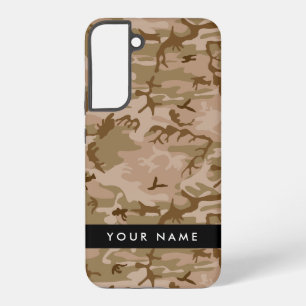 Desert Camouflage Pattern, Your name, Personalize Samsung Galaxy S22+ Case