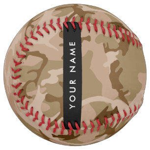Desert Camouflage Pattern, Your name, Personalize Softball
