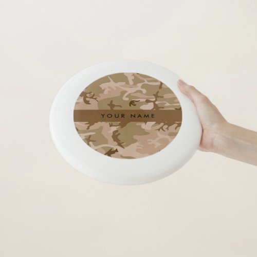 Desert Camouflage Pattern Your name Personalize Wham_O Frisbee
