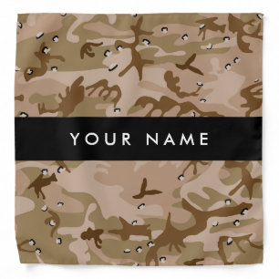 Desert Camouflage Pebbles, Your name, Personalize Bandana